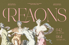 Reaons | Elegant Thin Serif Font
