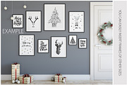 Christmas Frame Mockup Bundle, a Print Template by Yuri-U (Thumbnail 15 of 19)