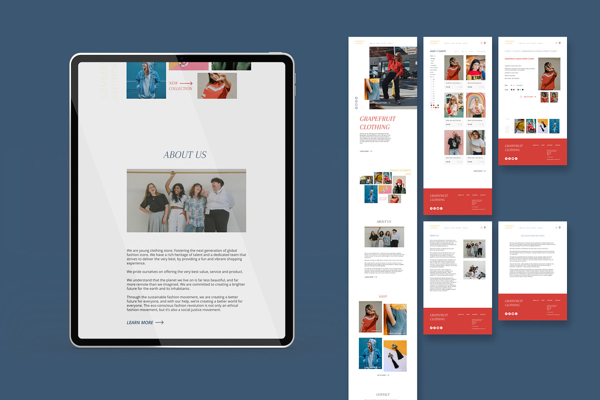 Clothing store template (Figma), a Wireframe Template by helgascandinavus (Photo 4 of 6)