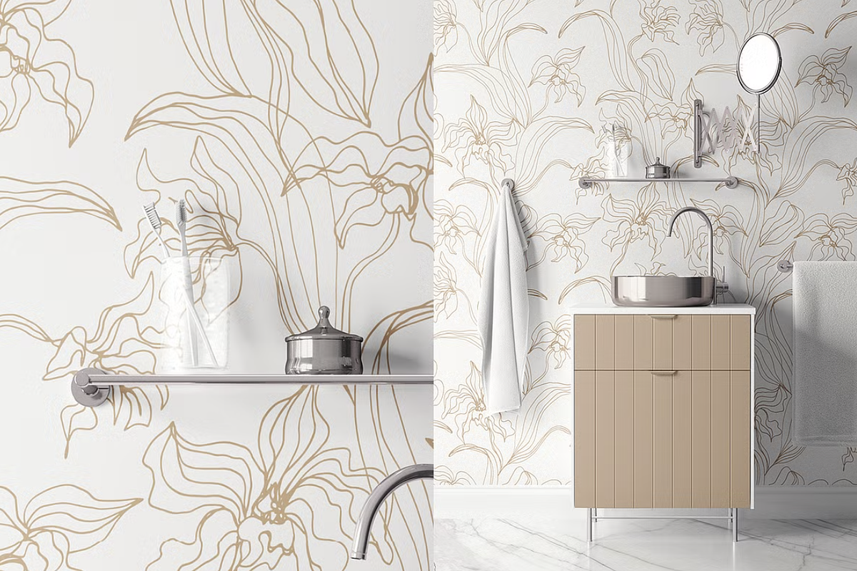 10 Floral Vector Patterns Bundle, a Wallpaper Graphic by MalyskaStudio (Photo 6 of 10)
