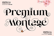 Premium Montage, a Serif Font by NYDESIGN (Thumbnail 1 of 9)