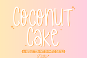 Coconut Cake Font – Handwritten Sans, a Handwritten Font by Dottie Digitals (Thumbnail 1 of 4)