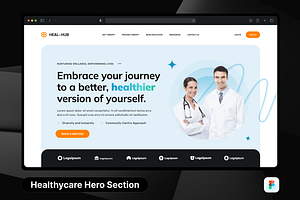 Healthcare Hero Header, a Templates & Theme by SquidPixey