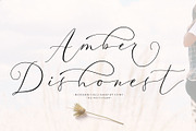 Amber Dishonest, a Script Font by moriztype (Thumbnail 1 of 10)