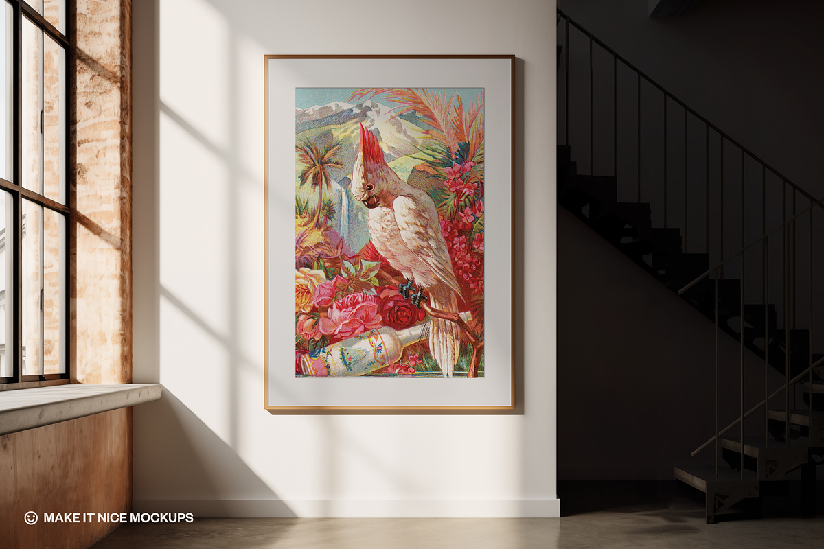 The Loft Scene Frame Mockup, a Poster Template by makeitnicemockups (Photo 1 of 9)