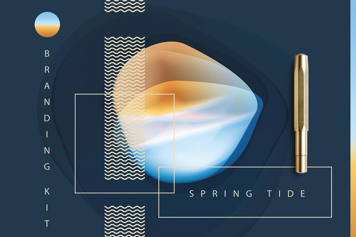 Spring Tide Branding Collection, a Texture Graphic by Polar Vectors (Photo 1 of 11)