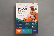 School Admission Flyer Template, a Flyer Template by MightyDesign (Thumbnail 1 of 6)