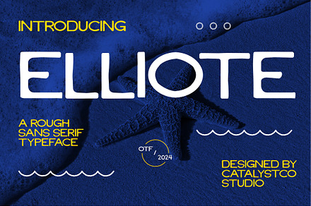 Elliote Rough Sans Serif Font, a Sans Serif Font by catalystco.studio