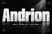 Andrion _ Bold Display Typeface, a Script Font by Wow Magic (Thumbnail 1 of 5)