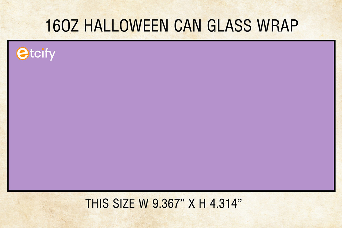 Halloween Can Glass Wrap Bundle, a Pattern Graphic by Etcify (Photo 4 of 4)