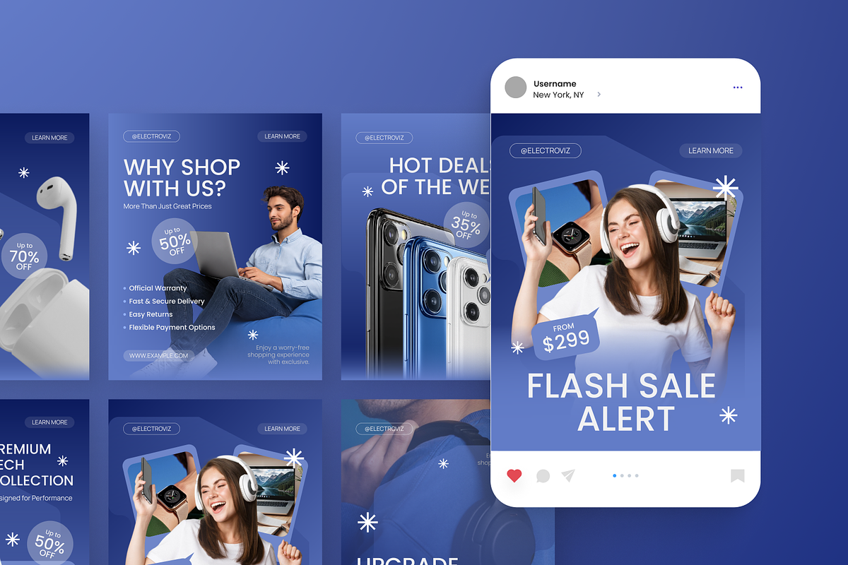 Electronic Sale Instagram Post, a Social Media Template by Annora Studio (Photo 3 of 6)