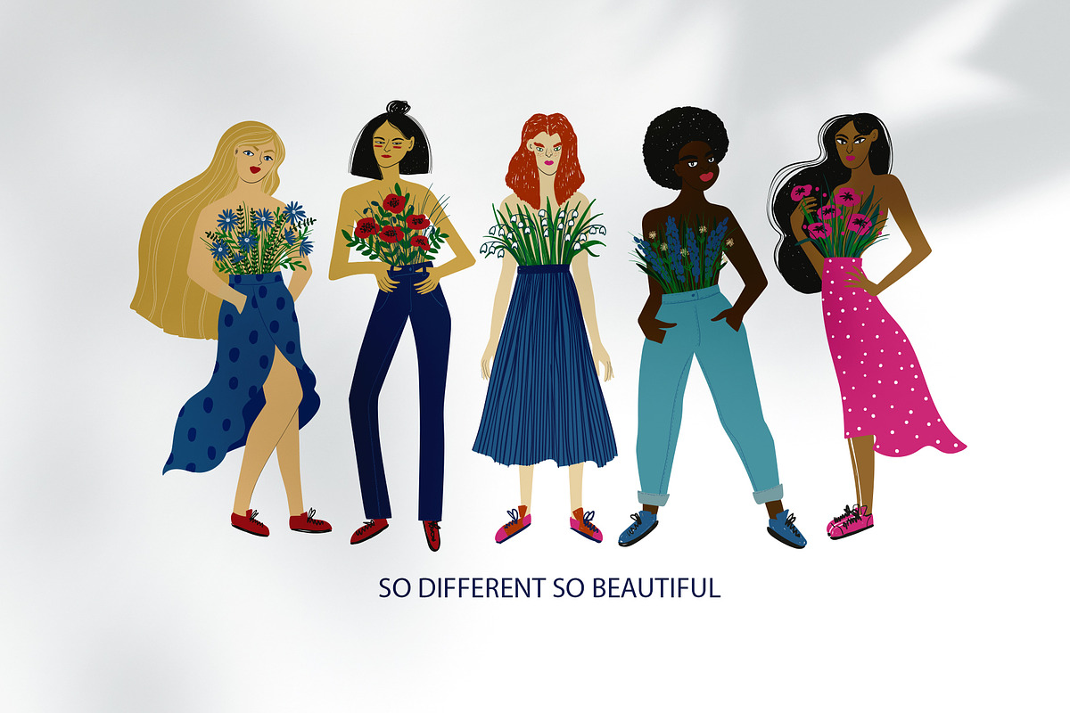 Strong & Beautiful. Plant Ladies., a Person Illustration by Annakniaz (Photo 4 of 10)