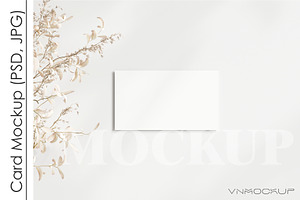 Business Card Mockup PSD JPG, a Print Template by VNmockup