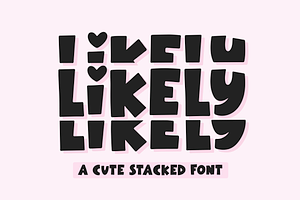 Likely | Fun Stacked Font