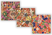 Mosaic Mediterranean Blossoms, a Pattern Graphic by FloridPrintables (Thumbnail 2 of 7)