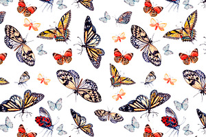 Beautiful Watercolor Butterflies