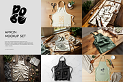 Apron Mockup Set, a Household Mockup by DOBE Studio (Thumbnail 1 of 8)