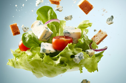 Levitation or flying of vegetarian green salad, a Food & Drink Photo by Natalia Klenova's Shop
