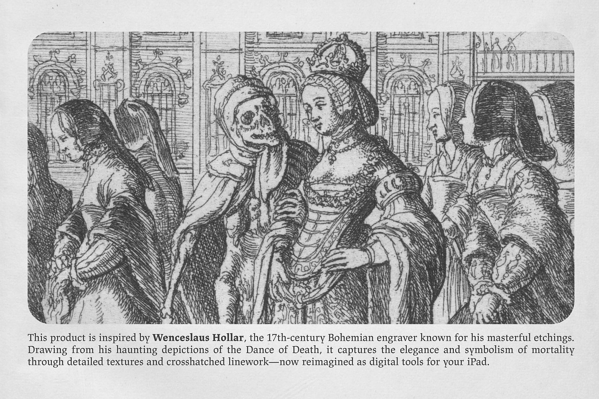 The Dance of Death Procreate Kit, a Brush Add-On by Digi Life (Photo 2 of 11)
