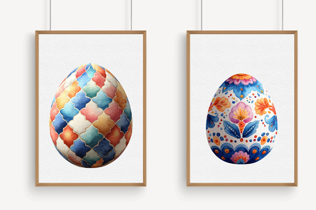 Easter Egg Pattern Clipart, an Illustration by Libby Wishes (Photo 5 of 7)