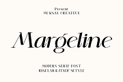 Margeline, a Serif Font by Muksal Creative (Thumbnail 1 of 9)
