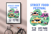 Summer street food festival posters, a Food Illustration by Good Studio (Thumbnail 2 of 7)