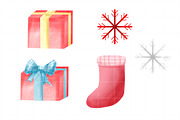 Christmas Clipart Illustration, a Seasonal Illustration by tchastudio (Thumbnail 2 of 7)