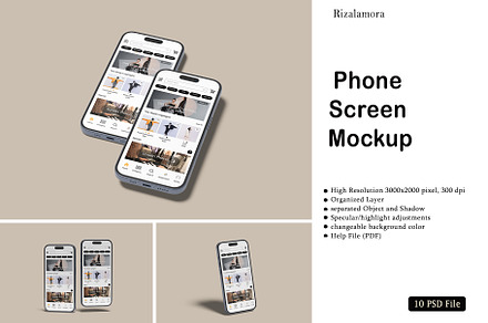 Phone Screen Mockup