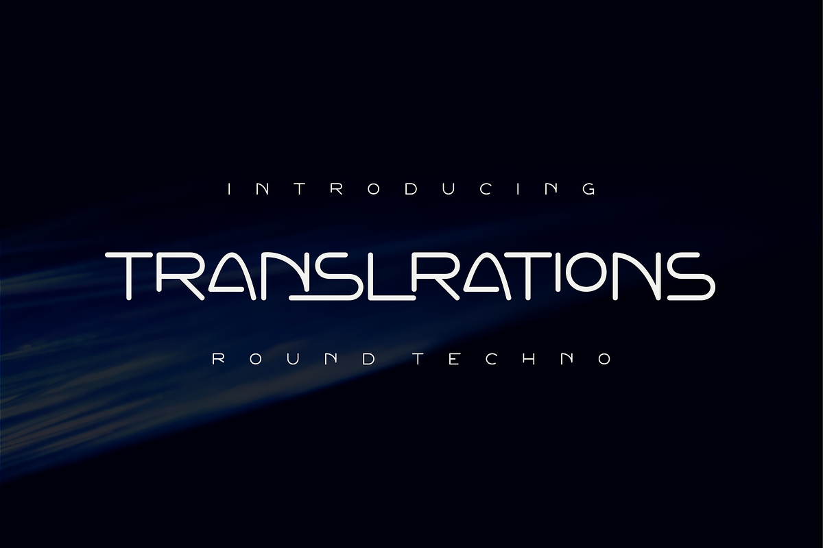 Translrations Font, a Sans Serif Font by ponuppo (Photo 1 of 3)