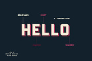 Bouchers Layered Duo, a Sans Serif Font by Swistblnk Std. (Thumbnail 4 of 6)