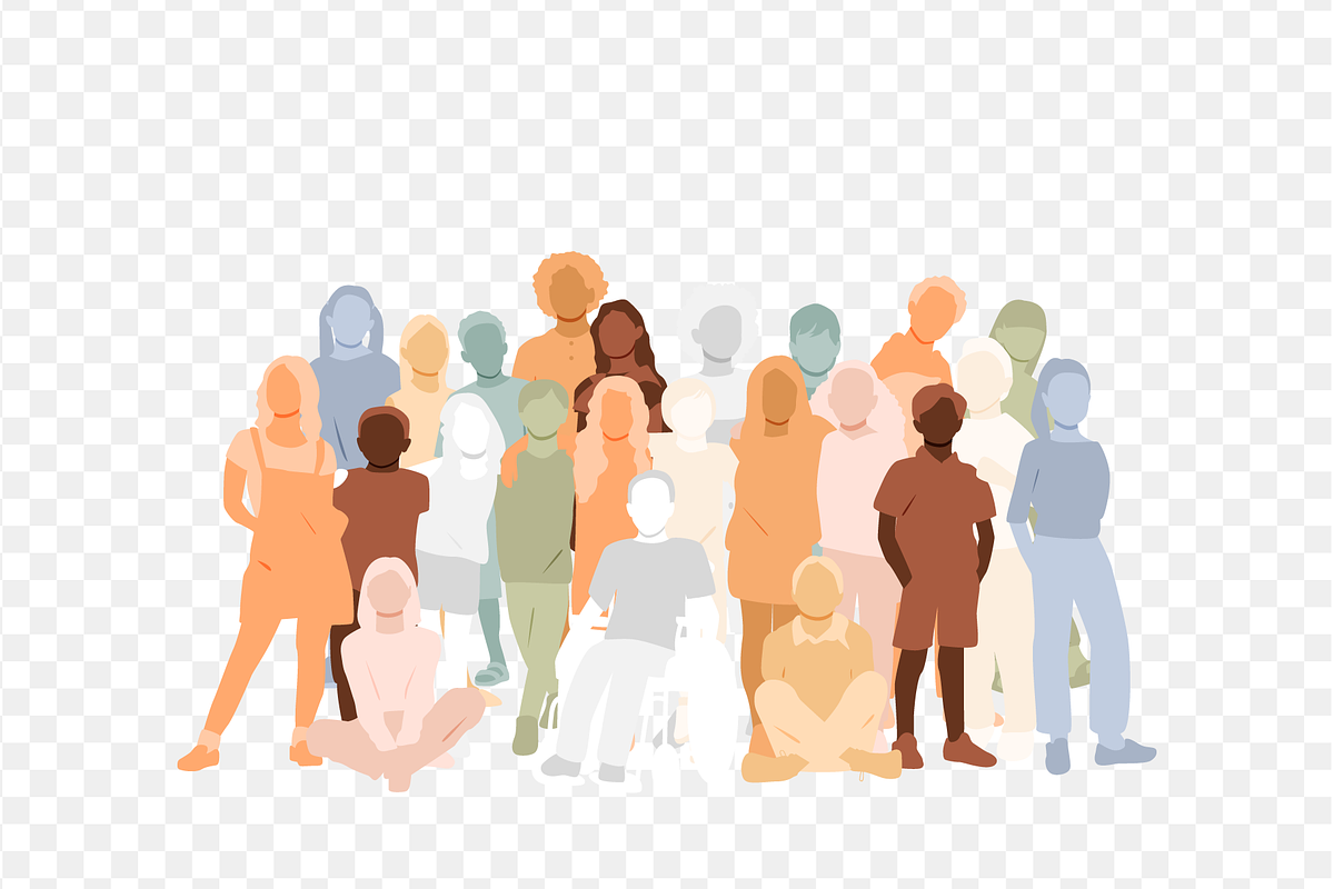 Group of Kids – Two Color Set, a Person Illustration by Stafeeva (Photo 4 of 6)