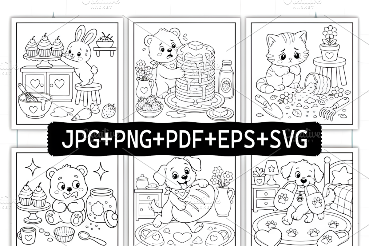 Bold and Easy Silly Crimes Coloring, a Decorative Illustration by Coco Bloom (Photo 2 of 7)