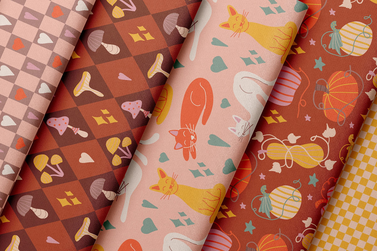 Cute cozy autumn graphics & patterns, a Seasonal Illustration by CapriceMeDesigns (Photo 23 of 24)