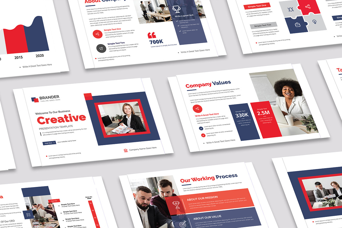 Wellcome Creative Presentation, a Presentation Template by creative-mint (Photo 2 of 8)