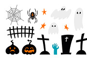 Cute Halloween illustration set, a Seasonal Illustration by sceptical cactus (Thumbnail 3 of 3)