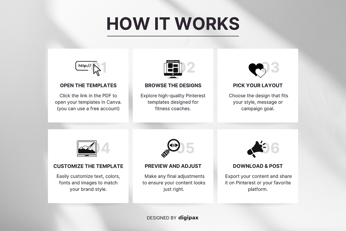 Fitness Gym Pinterest Pin Templates, a Social Media Template by DigiPax (Photo 9 of 11)