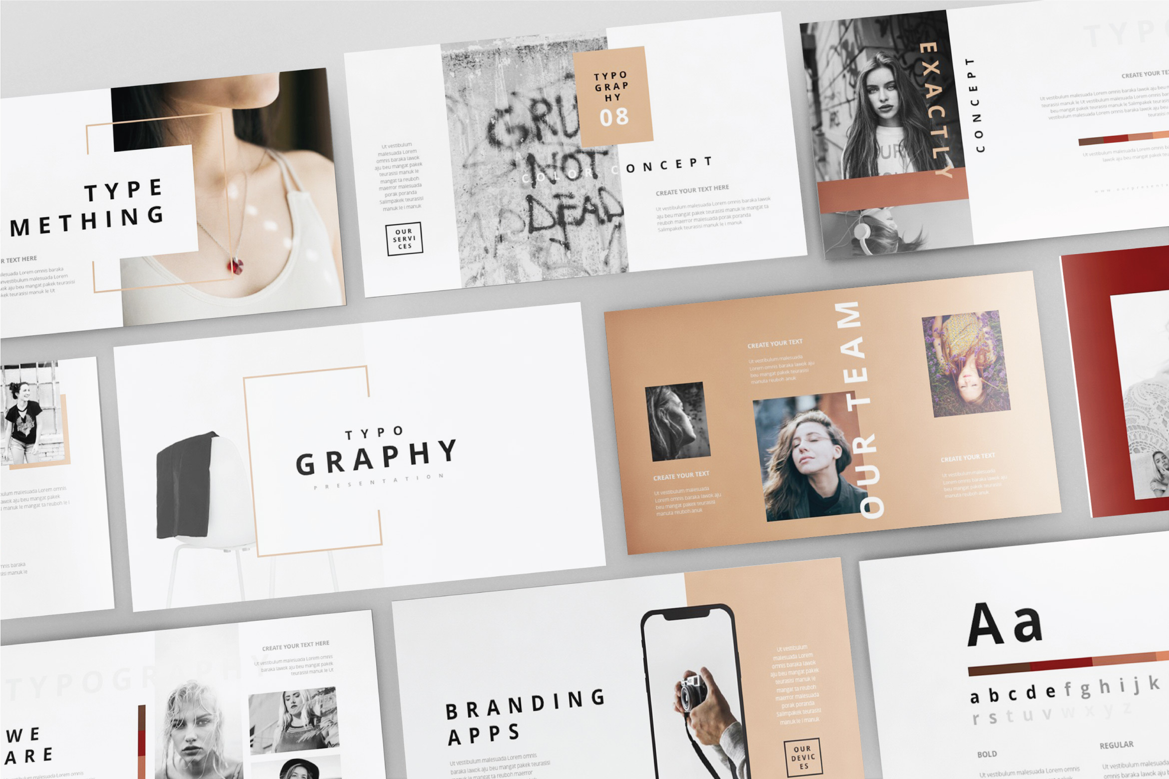 TYPOGRAPHY - Keynote Template, a Presentation Template by Shafura