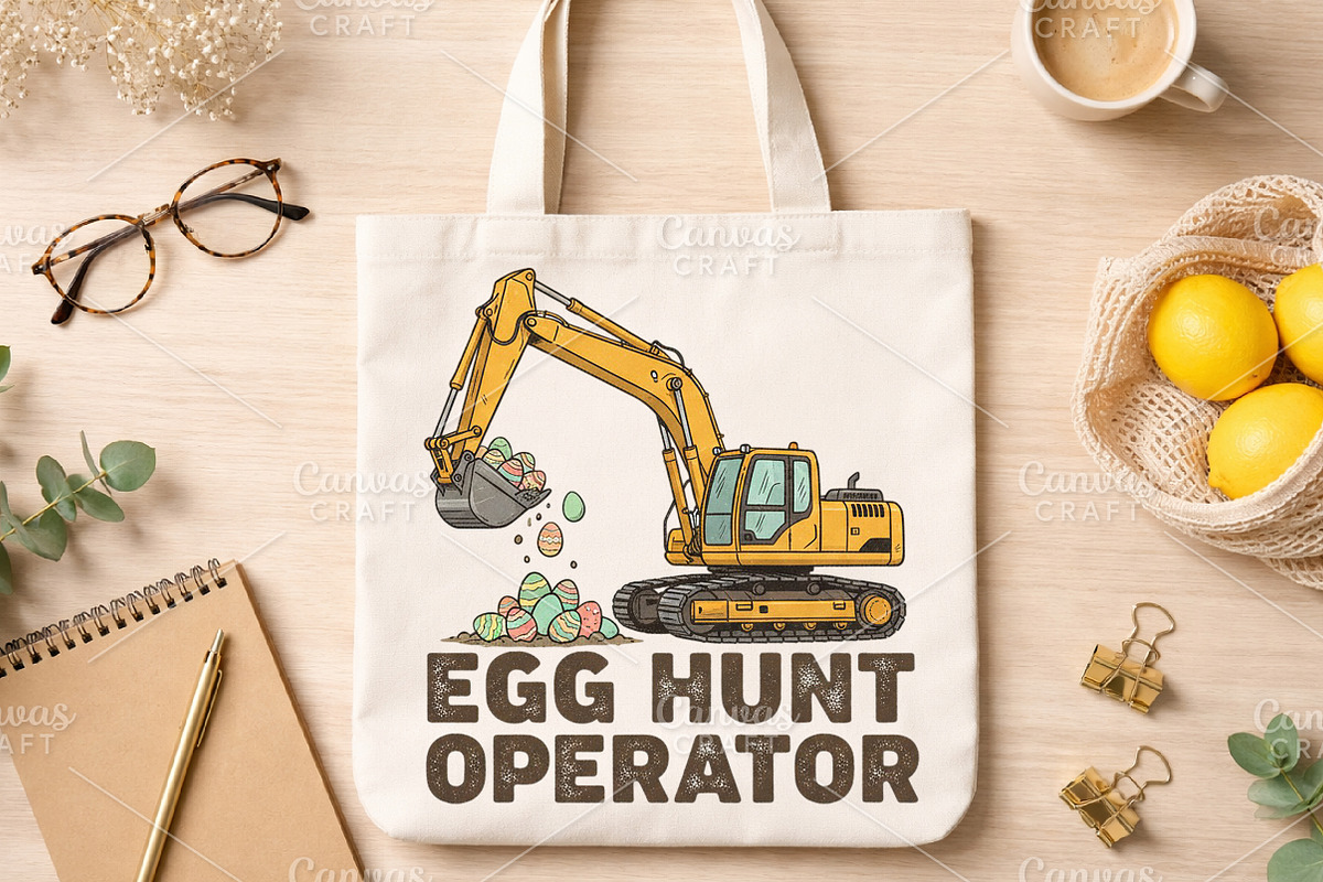 Funny Eggs Cavator PNG, an Illustration by Canvas Craft (Photo 4 of 6)