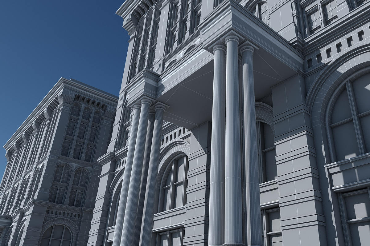 Commercial Building Facade 21, an Architecture 3D Model by Giimann (Photo 15 of 15)