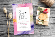 Abstract Floral Wedding Invitation, an Invitation Template by wulano (Thumbnail 3 of 3)