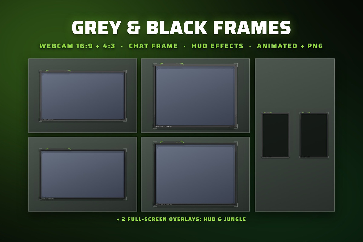 Predator Stream Overlay Package for Twitch & YouTube