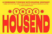 Housend - Condensed Sans Serif, a Sans Serif Font by The Native Saint Club (Thumbnail 1 of 12)