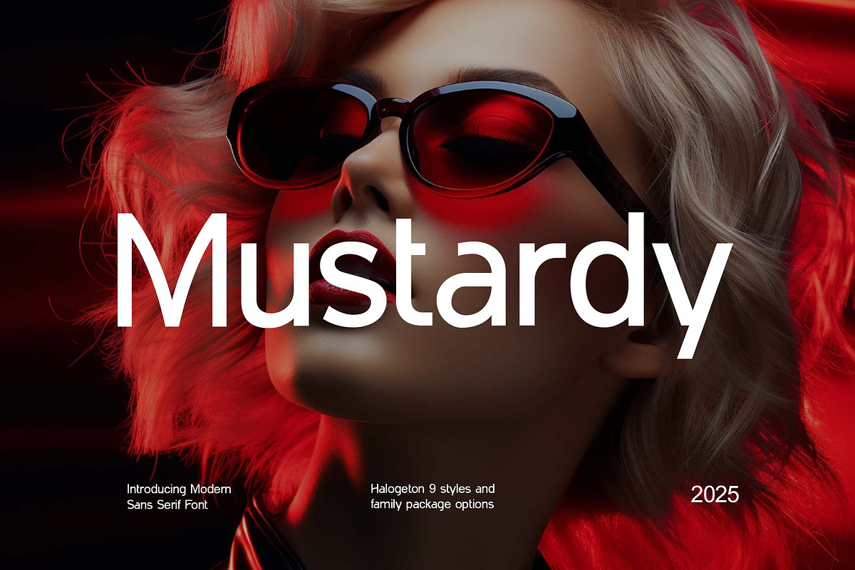 Mustardy Sans Serif Family Font, a Sans Serif Font by UICreative (Photo 1 of 13)