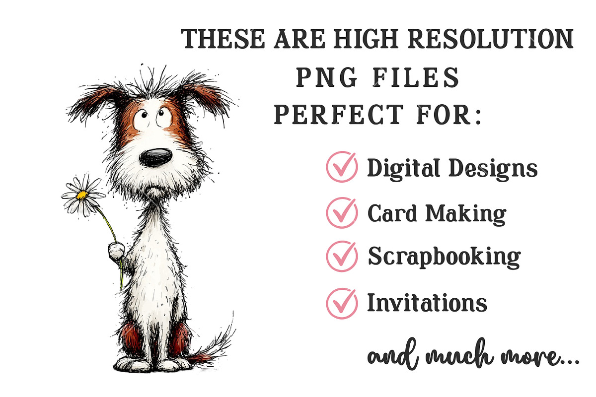 Whimsical Dog PNG Clipart, an Illustration by OK Design (Photo 4 of 6)