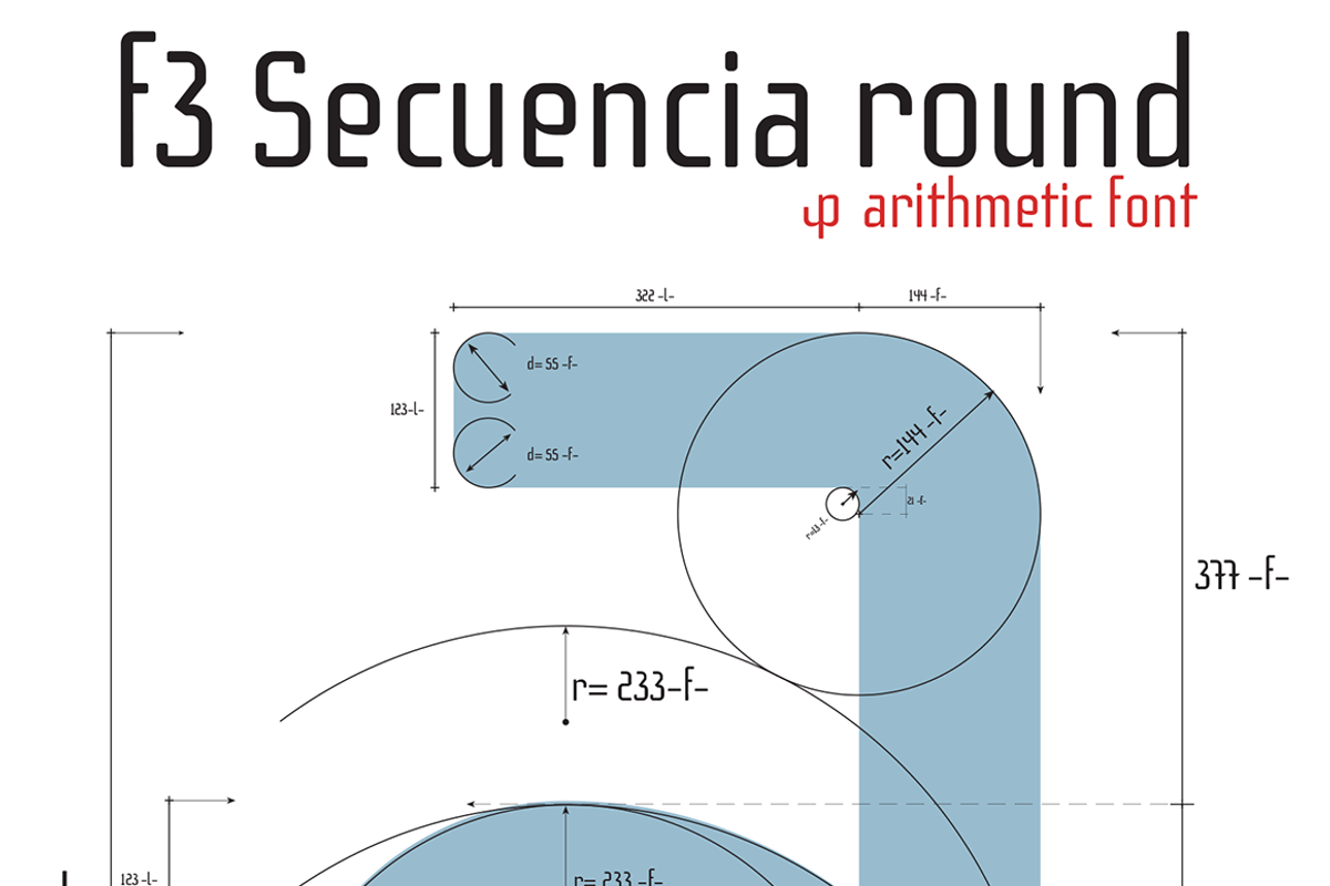 f3 Secuencia Round font preview 2