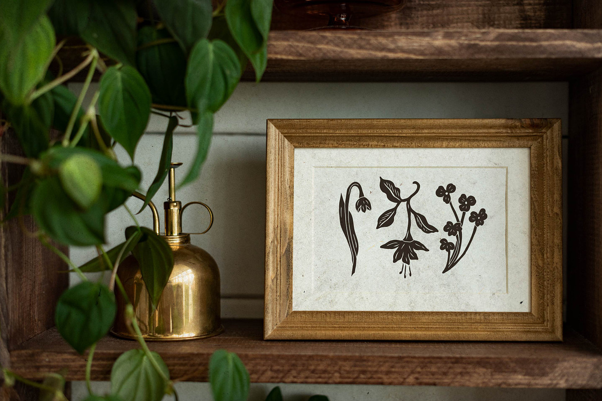Midnight Garden flowers set, an Object Illustration by RaDavCrafts (Photo 2 of 10)