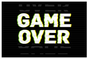 Game Over glitch, a Technology Illustration by Good Studio