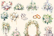 Luxury wedding Watercolor clipart, a Person Illustration by Hello My Print (Thumbnail 8 of 9)