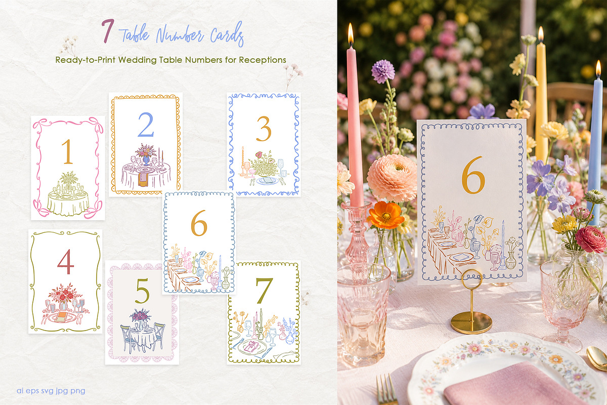 Dopamine Garden Wedding Clipart Pack, a Decorative Illustration by SunnJaneArt (Photo 10 of 20)