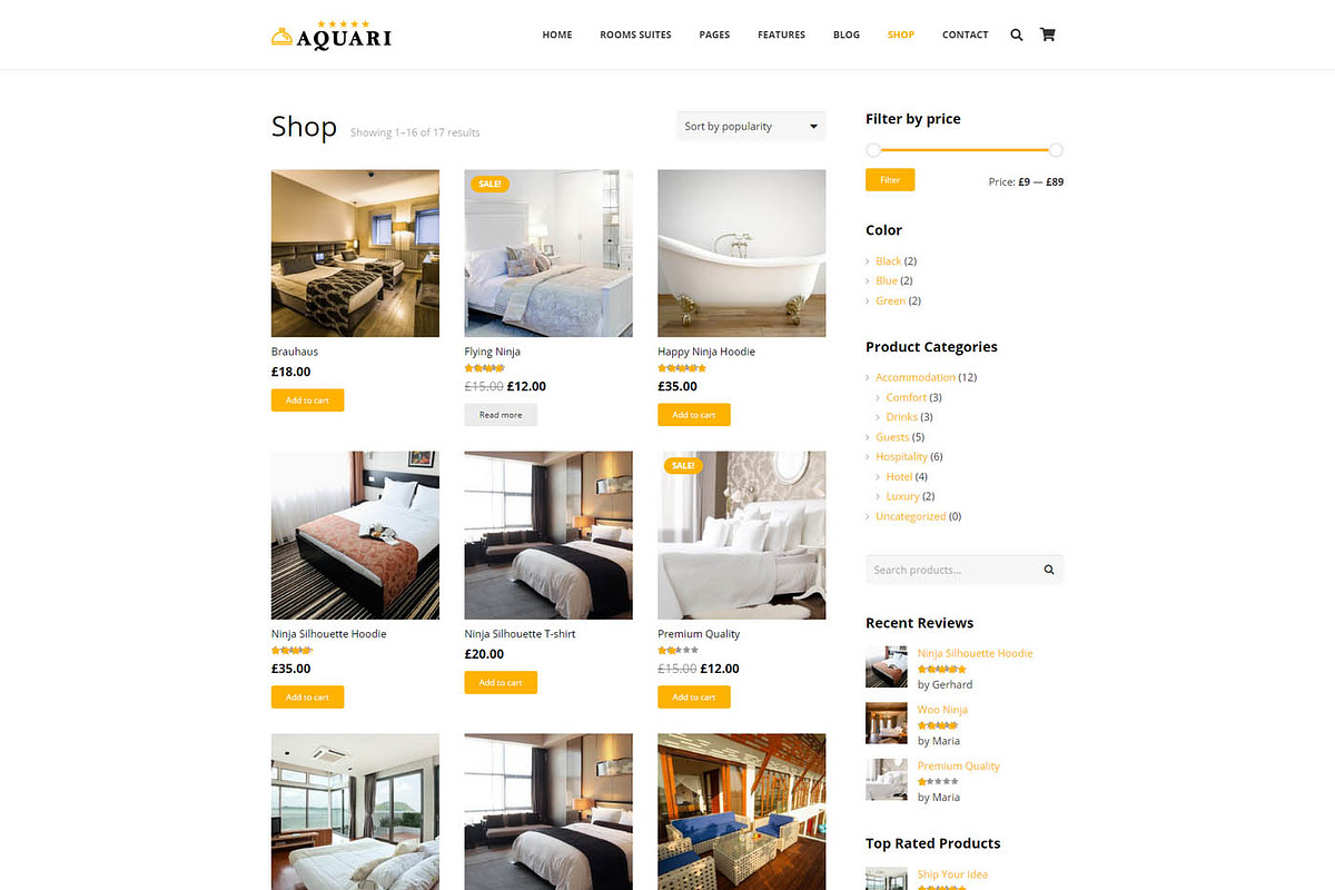 Aquari - Hotel, Resoft & Business, a WordPress Template by Cherry Wordpress Theme (Photo 9 of 10)